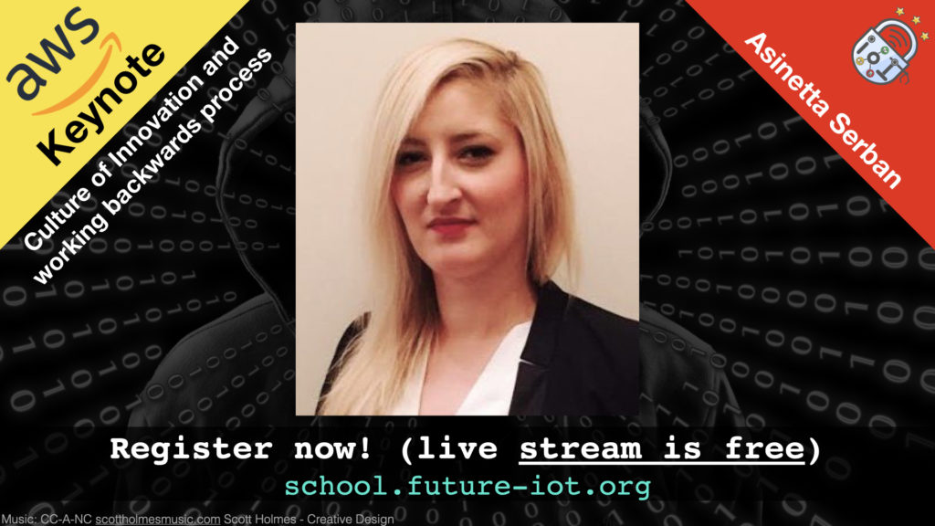 Culture of Innovation and working backwards process – Asinetta Serban (Amazon Web Services), Tuesday, Oct 6, 9h CEST