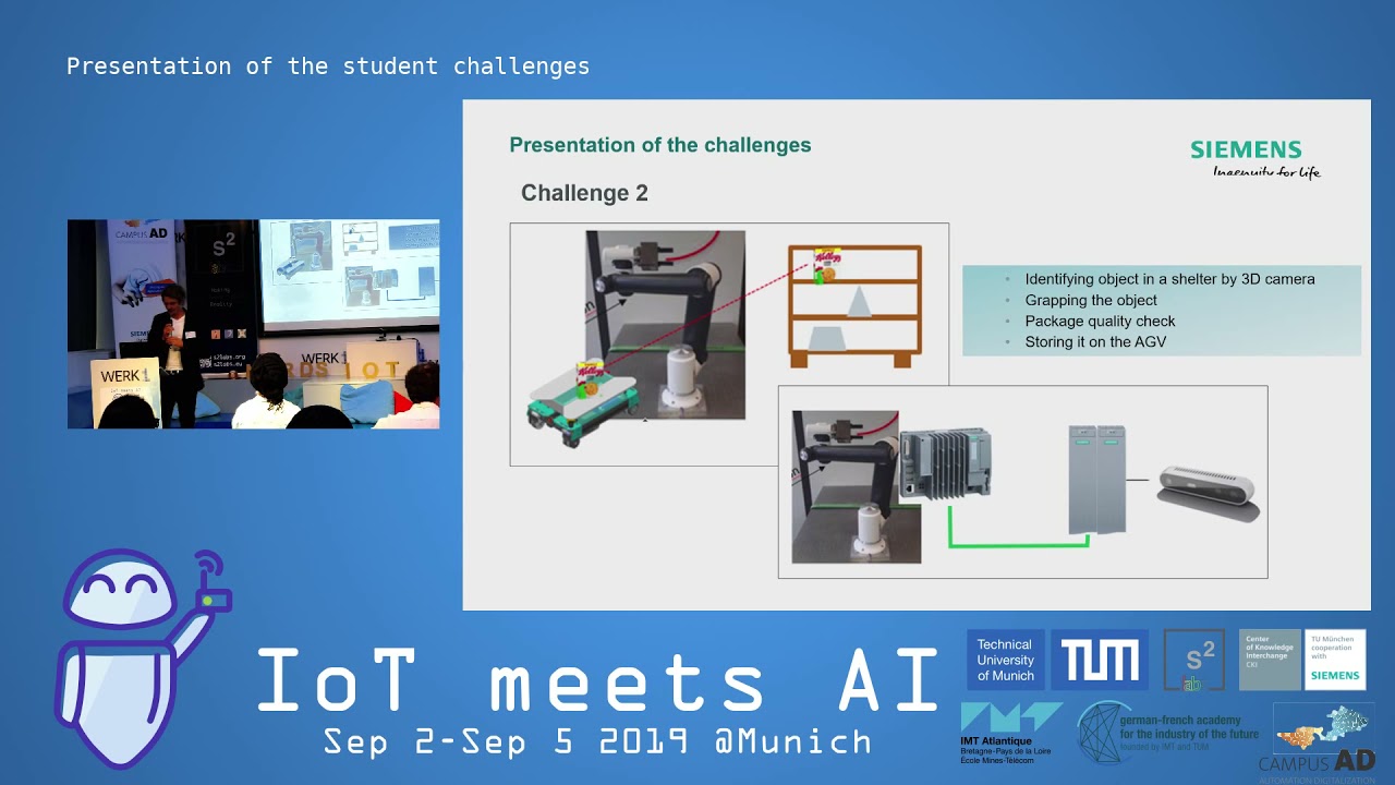 IoT meets AI 2019 Presentation of the student challenges through the
